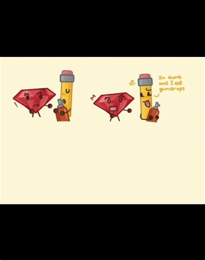 Pencil Pulls a Joke On Ruby (Rubycil) [BFDI Comic]