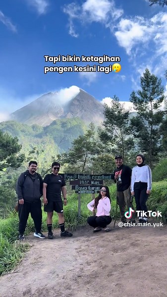 ternyata seru 😭🙏 siapa yang ketagihan pengen nanjak terus?? #kalitalang #merapi #hiking #tracking #wisatajogja #wisataklaten #naikgunung
