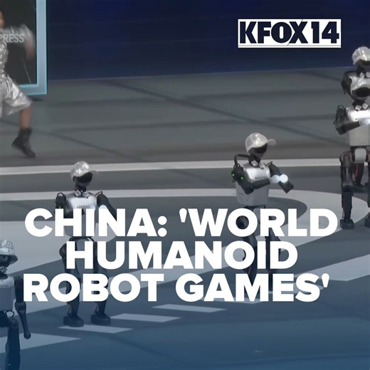 8.8K views · 57 reactions | 烙Humanoid robots danced hip-hop, performed martial arts and played keyboard, guitar and drums at the opening ceremony of the first World Humanoid Robot Games in Beijing on Thursday evening. #Robots #Games #China : Associated Press https://kfoxtv.com/news/nation-world/beijings-first-world-humanoid-robot-games-open-with-hip-hop-and-martial-arts | KFOX-TV | Facebook