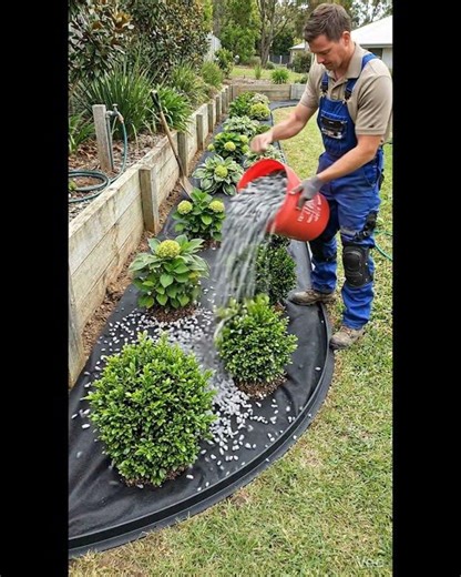 Grass to River Stone Garden (Viral Style)