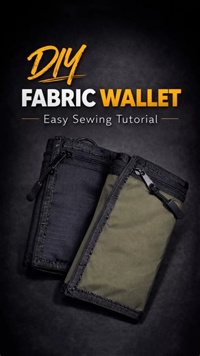 DIY Fabric Wallet with Velcro #sewing #sewingtutorial #diy #sewinghacks