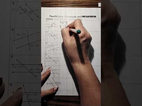 Parallel Lines, Transversals, and Algebra