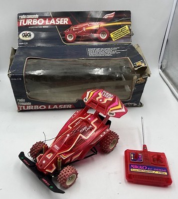 Nikko Gig Turbo Laser 2WD RC Radio Control Red 1:15 Electric 90s Vintage | eBay