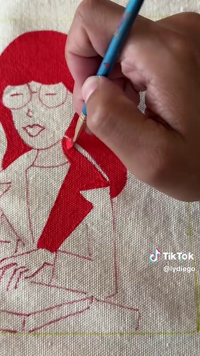 Cómo pintar una Tote Bag con pintura acrílica