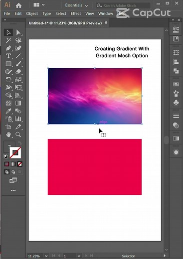Creating Gradients with the Mash Tool in Adobe Illustrator