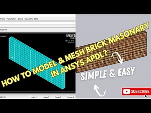 Modelling & Meshing Brick Masonary Using Macro Modelling Technique || APDL Tutorials