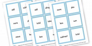 Maths Word Cards