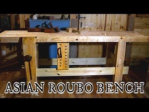 The Asian Roubo Timber frame workbench, no nails, screws or glue, Japanese / Chinese joinery