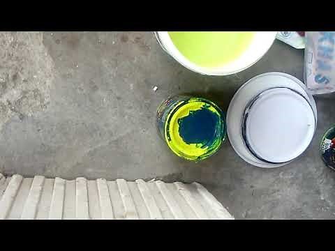 how to make neon green paint