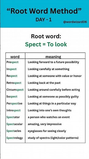 Root word method 🧠🤓#shots
