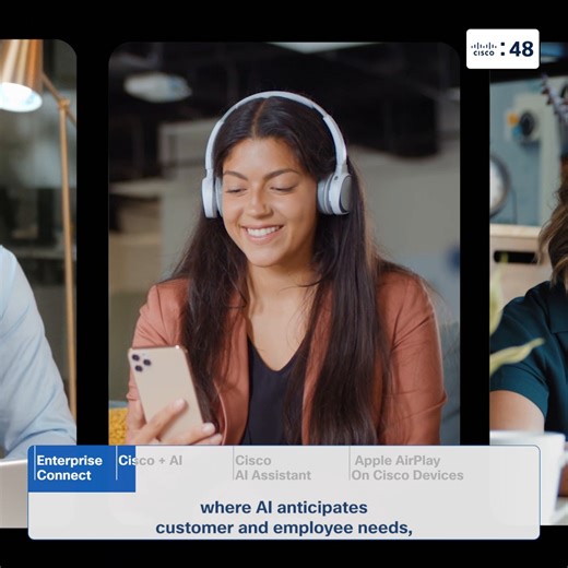 9.7K views · 73 reactions | Got a minute? ⏱️ Catch up on the latest from #EnterpriseConnect, where Cisco unveiled groundbreaking #AI and collaboration innovations, transforming customer experiences and productivity in this Cisco in 60 ⬇️ Webex | Cisco | Facebook