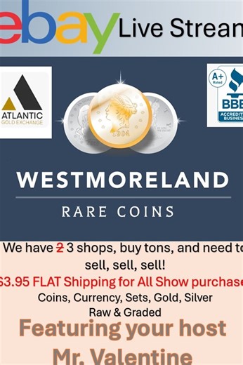 Amazing Graded Coins and Gift with Purchase Day! | eBay Live Video