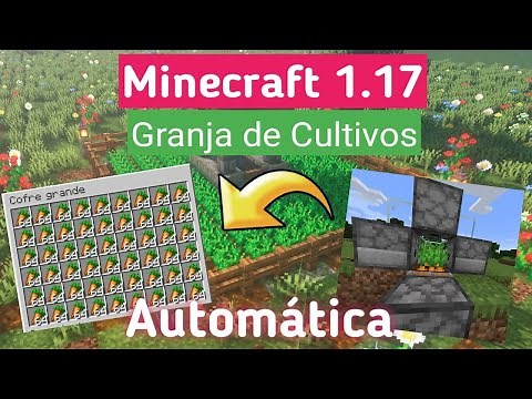 GRANJA de CULTIVOS en MINECRAFT 1.17.1 Java FACIL (Automática y Sin aldeanos)