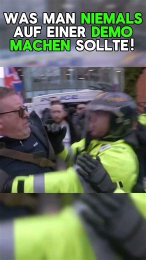 Was du NIEMALS auf einer DEMO direkt vor der Polizei machen solltest!