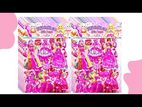 Barbie and Fashion Stylish Dresses, Handbags Paper DIY Stickers #asmr #diy #sticker