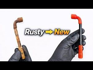 Old Rusty 10 No L Box Spanner Restoration |