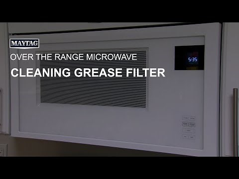 Cleaning Grease Filter on Over The Range Microwave
