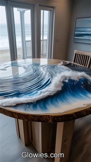 39K views · 1.7K reactions | Live ocean waves table  #ocean #waves #table #beach | Glow Lockets by Monique Lula | Facebook