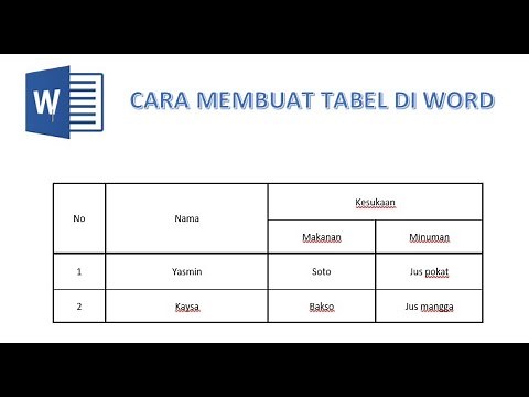 HOW TO CREATE (CREATE) A TABLE IN WORD