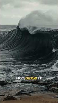 Tsunami - only 1 metre tall in the open ocean