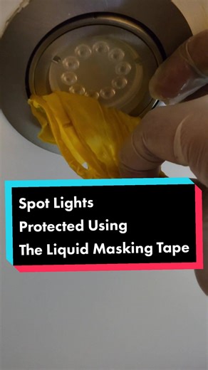 Does your spotlights need protection while work is being carried out or you spray painting? use the Liquid Masking Tape. Liquid Tape - once dry, forms a strong, flexible and easily removable membrane. Interior Liquid Tape is a water-based yellow/transparent gel that has a variety of uses and applications. #liquidmasking #liquidmaskingtape #maskingfluid #siteprotection #construction #masking #maskingtape #diyprav #pravhowto #fyp