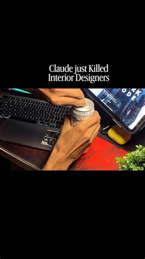 Claude just killed Interior Designer #creativewebsite #viral #aiwebsites #tech