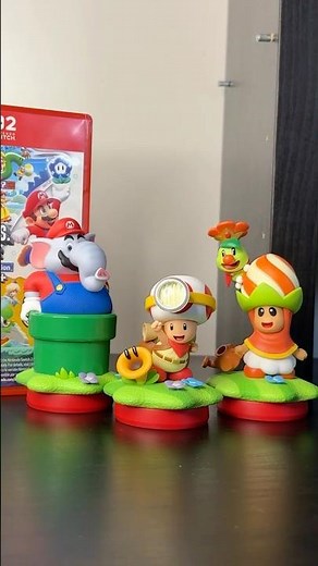 Elephant Mario, Captain Toad, & Poplin amiibo UNBOXING - Super Mario Bros. Wonder #shorts #nintendo