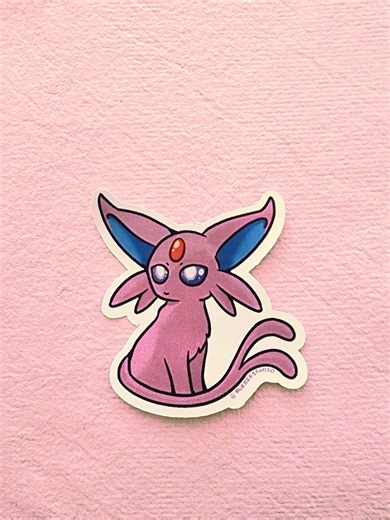 Espeon Eeveelution Sticker | Eeveelution Pokémon | 3" Kawaii Stationary Sticker | Waterproof Sticker - Etsy