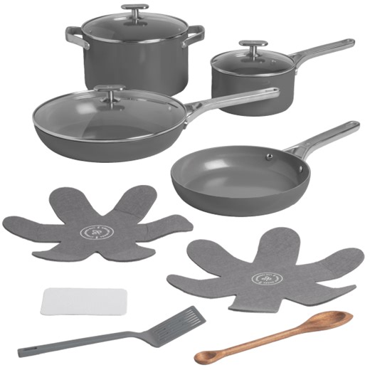 Greater Goods 12-Piece Premium Non-Toxic Ceramic Cookware Set