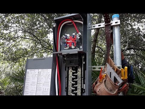 Wiring 200amp main service power pedestal~How I Did It~