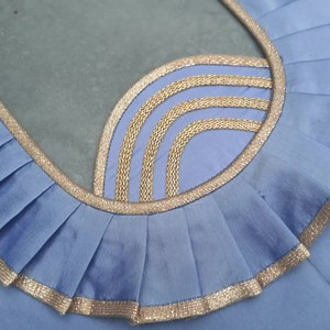 8.4K views · 218 reactions | Frill blouse design | Cutting and Stitching back Neck design @Sajid Neck Designs | Sajid Designs | Facebook