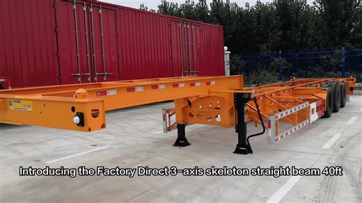 3 Axle Container Transportation Trailer Skeleton Semi Trailer with Twist Lock