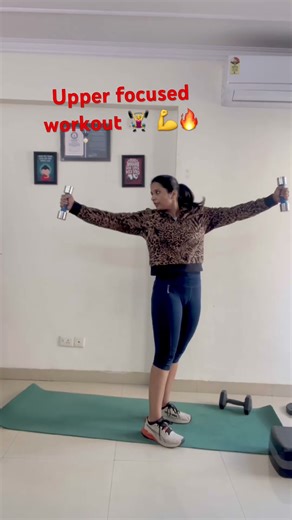 Upper body focused workout🔥💥💪🏋️‍♀️#fatloss #fitness #viral #shorts #weightloss #loseweightfast