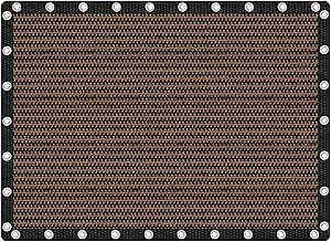 VICLLAX Shade Fabric Sun Shade Cloth Privacy Screen with Grommets for Patio Garden Pergola Cover Canopy 10x14 FT, Mocha