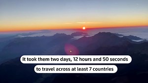 The father-son duo of Wilhelm and Benjamin Eimers won the world's oldest gas balloon race, the Gordon Bennett Cup. | Reuters