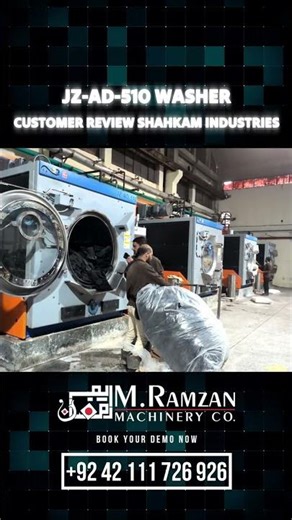 WUXI JIZE Industrial Washer User Review | Shahkam Industries | M. Ramzan