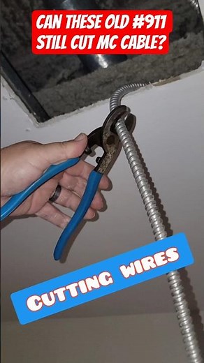 Cutting MC Cable with Channellock 911 Cable Cutting Pliers ‎⁨‪@CHANNELLOCKBLUE‬ #MadeintheUSA