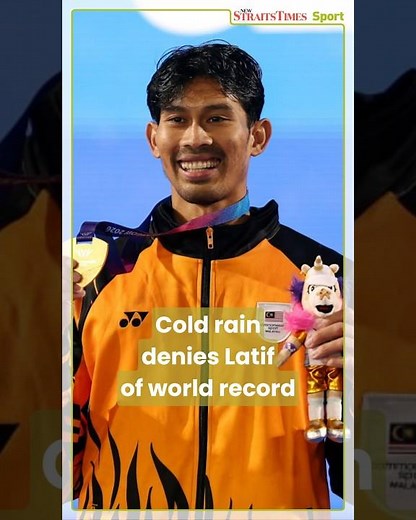 Cold rain denies Latif of world record