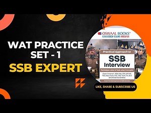 WAT Practice Set 1 II Word Association Test In SSB II Day 2 in SSB.