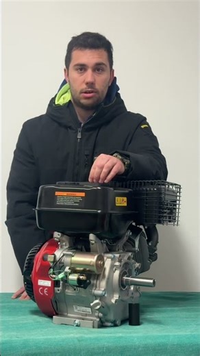 420cc petrol engine with electric start - 25.4mm straight shaft