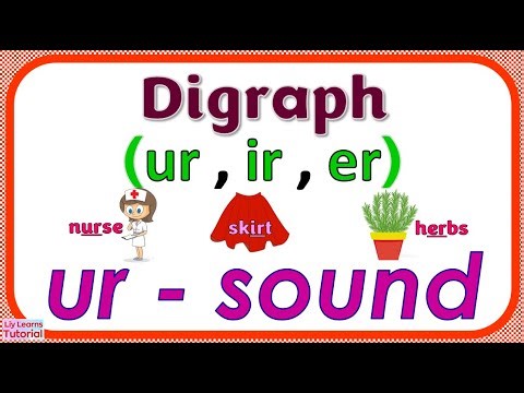 DIGRAPH ur, ir, er || READING Words with /ur/ Sound Spelt as UR, IR, ER || Liy Learns Tutorial