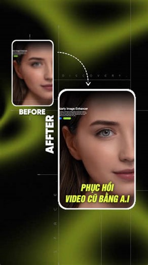 Hướng dẫn cách phục hồi video cũ và tăng chất lượng video. Mọi người tham khảo và làm theo nhé. #trend #huanacademy #lamyoutubeviewngoai #ai #phuchoivideo