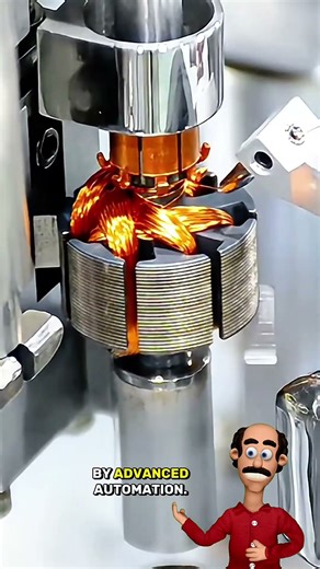 High-Speed Automatic Rotor Winding Machine in Action #IndustrialAutomation #ManufacturingProcess
