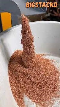 Copper Granulating From A Future Melt - BigStackD ASMR Metal Granulating #copper #scraper #asmr