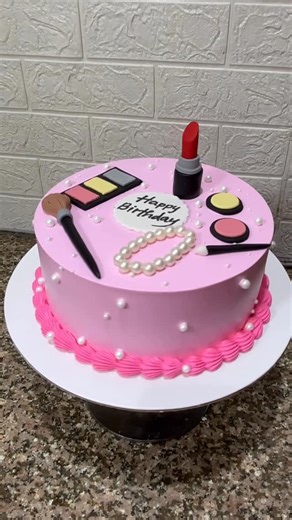 Sandeep Gaur on Instagram: "How To Make Makeup Cake #cake #makeupcake #cakedecorating #cakedesign #cakeart"