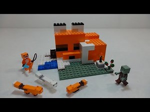 LEGO Minecraft 21178 The Fox Lodge Build