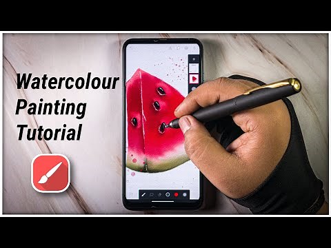 Infinite Painter Tutorial: Water Color Painting in Infinite Painter app.