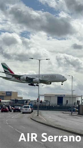 Emirates A380 Insane Power in Action!😱✈️ #Emirates #A380 #AirbusA380 #heathrow