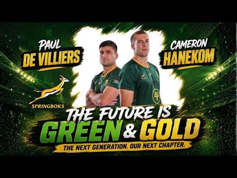 The Future of Springbok Rugby is GREEN & GOLD! #pauldevilliers #cameronhanekom #springboks #brutal