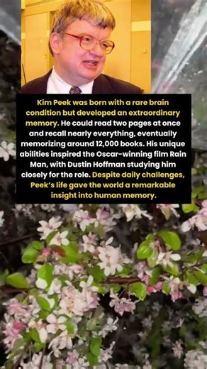 Kim Peek: The Man Who Remembered 12,000 Books